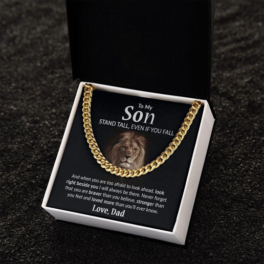 To My Son - Cuban Link Chain