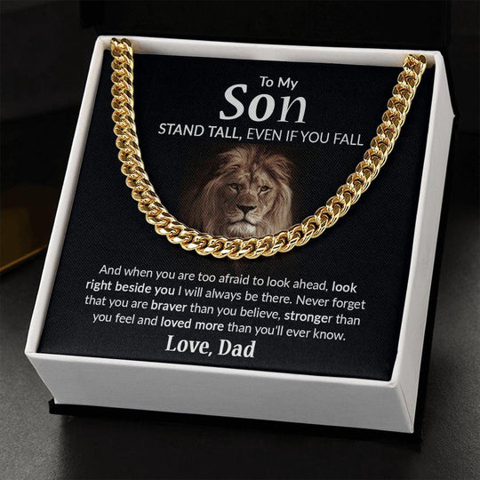 To My Son - Cuban Link Chain