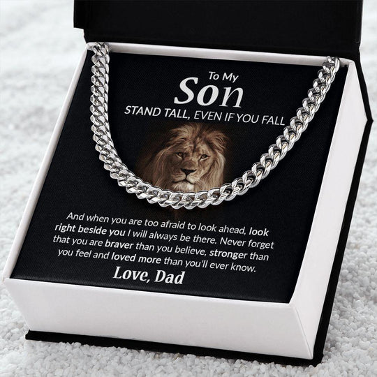 To My Son - Cuban Link Chain