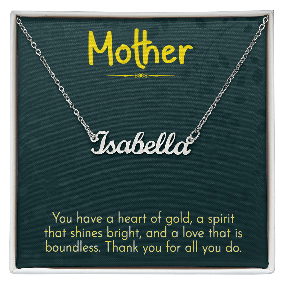 The Heart of Our Family – Infinity Necklace for Mother