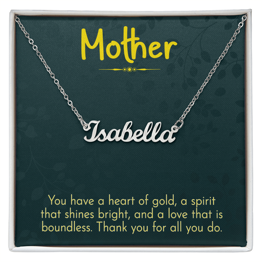 The Heart of Our Family – Infinity Necklace for Mother