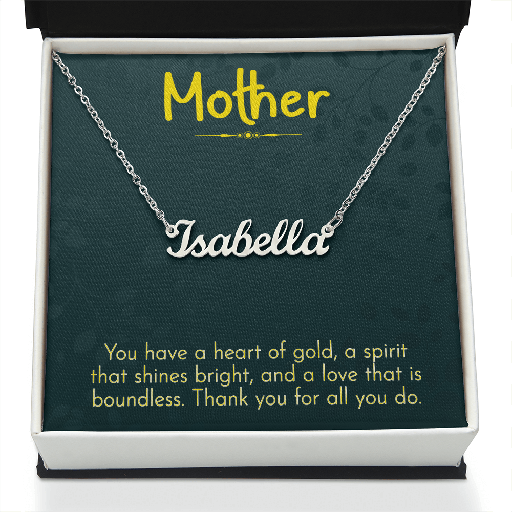 The Heart of Our Family – Infinity Necklace for Mother