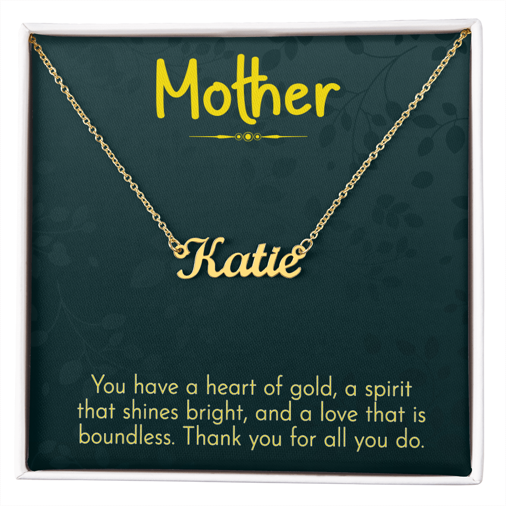 The Heart of Our Family – Infinity Necklace for Mother