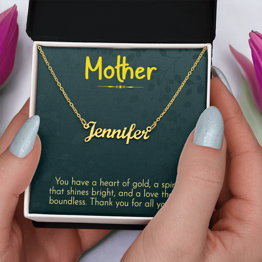 The Heart of Our Family – Infinity Necklace for Mother