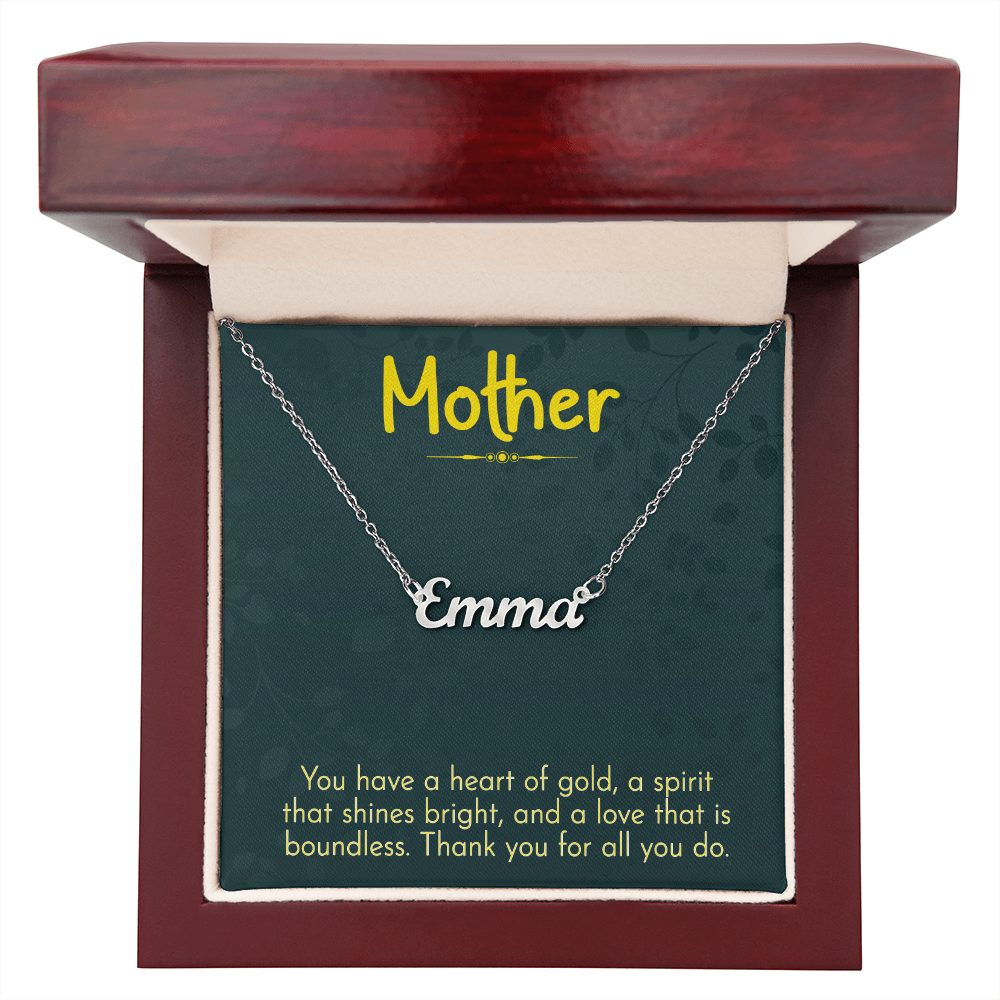 The Heart of Our Family – Infinity Necklace for Mother