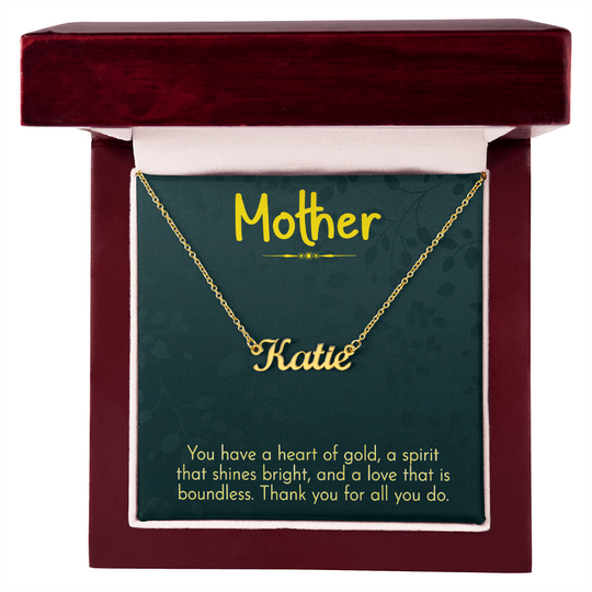 The Heart of Our Family – Infinity Necklace for Mother