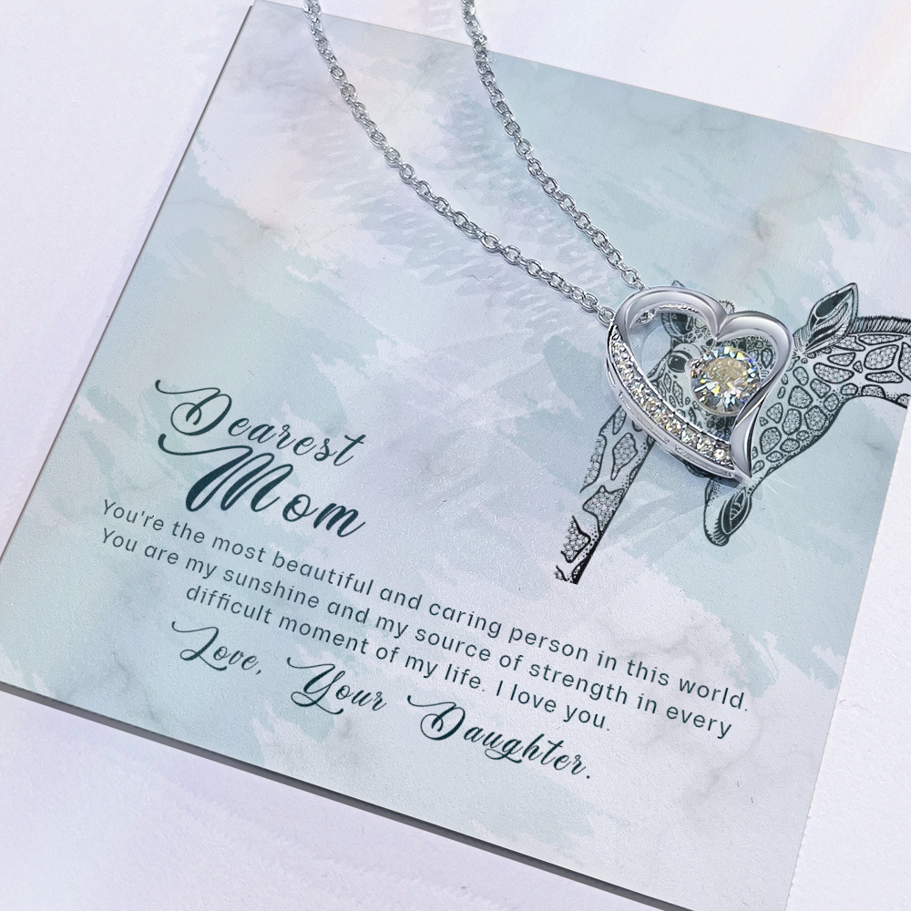 To Mom, With Endless Love – Heart Infinity Necklace