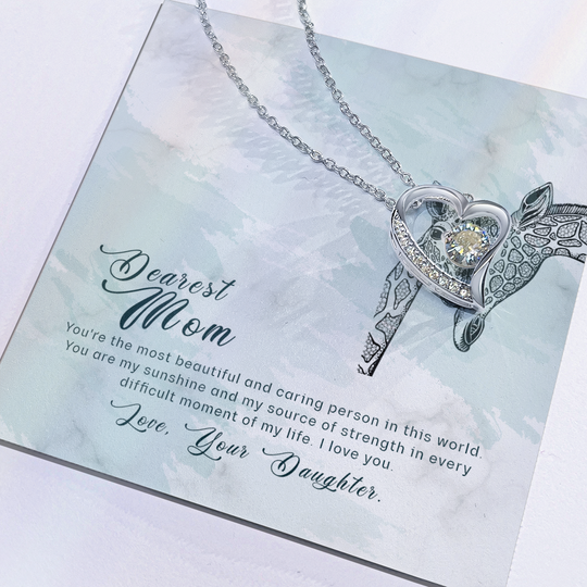 To Mom, With Endless Love – Heart Infinity Necklace