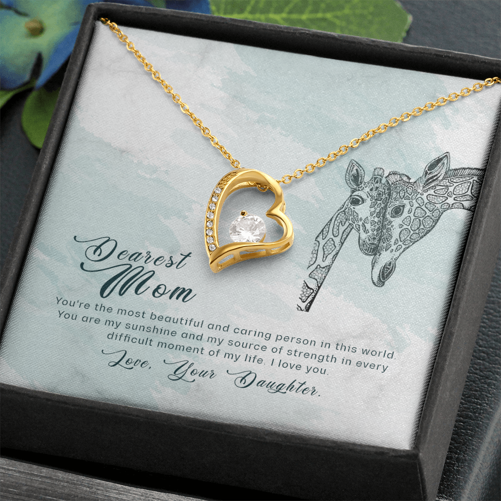 To Mom, With Endless Love – Heart Infinity Necklace