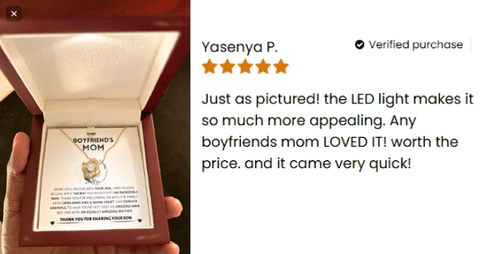 Boyfriend's Mom Gift-Forever Grateful- Love Knot Necklace